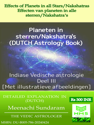 cover image of Effecten van planeten in alle sterren/Nakshatra's (Dutch)